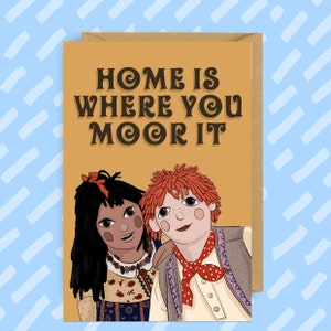 Rosie and Jim Fan Art Card: 90s Nostalgia, Canal Boat