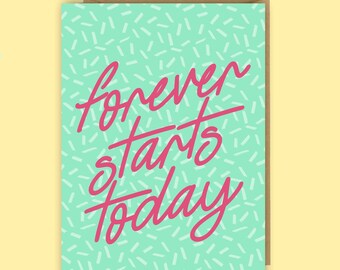 Wedding card, engagement card, LGBTQ+ Typography, gay, lesbian