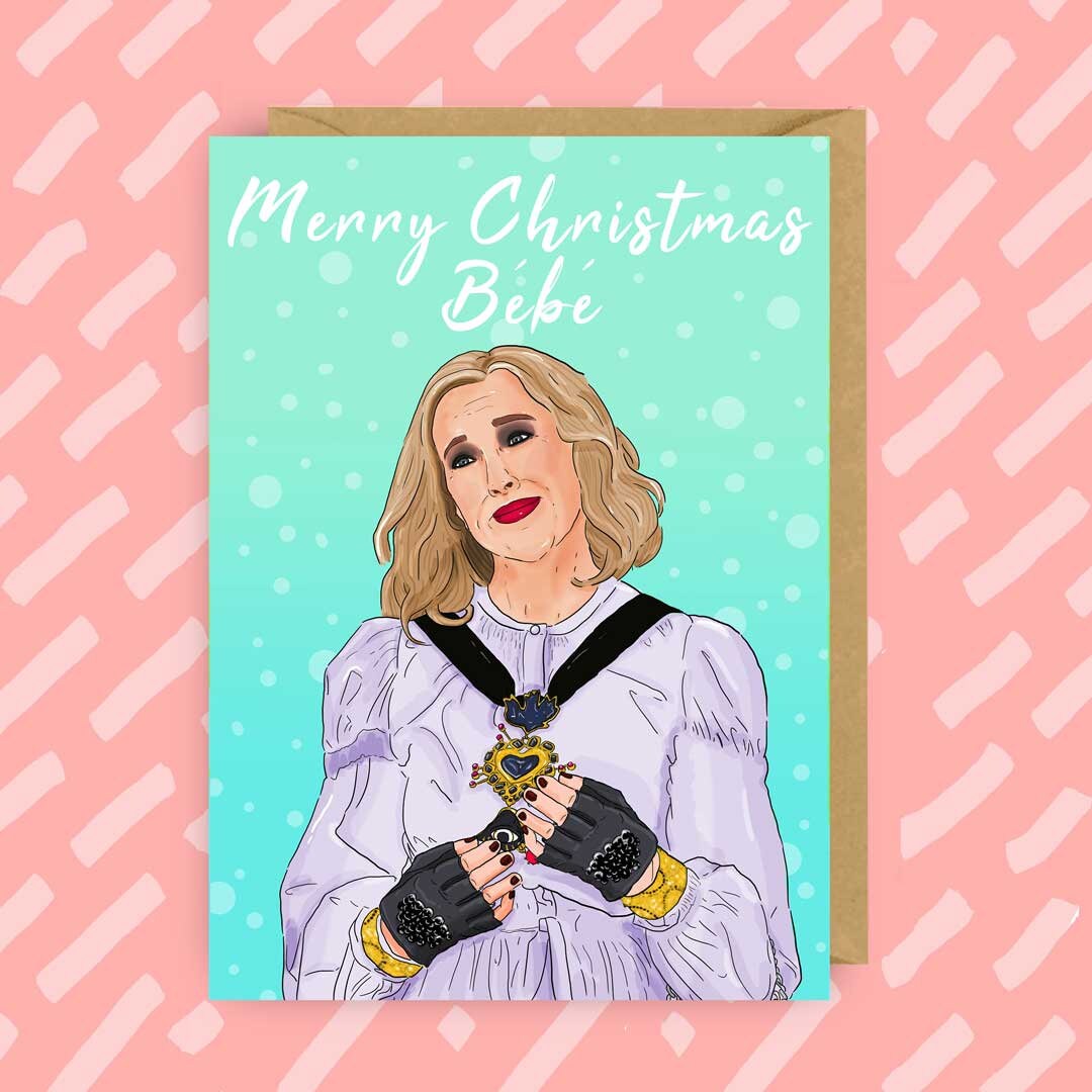 Moira Rose Schitt's Creek Christmas Card Bébé LGBT Etsy