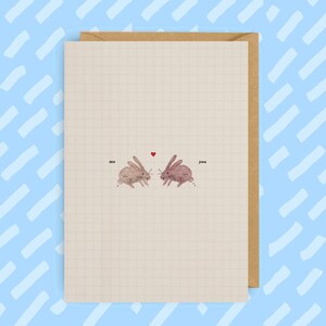 Me & You | Bunny | Valentines Card | LGBT | Queer | Gay Cards