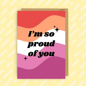 Lesbian Coming Out Congratulations Card | LGBT | LGBTQIA | Gay | Pride | Queer