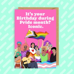LGBTQ+-verjaardag | Trots | Lesbisch | Biseksueel | Trans | Niet-binair | Homo | Trots | Cadeau | Trotsmaand | Vlag | Inclusief