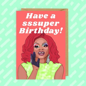 RuPaul's Drag Race Heidi N Closet Birthday Card | LGBTQ, Drag Queen and Gay cards