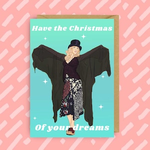 Stevie Nicks-kerstkaart | Muziek | Rockster | Rockidool | Cadeau | Rock-'n-roll | AHS