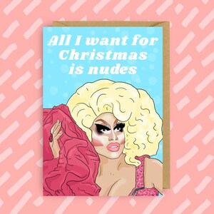 RuPaul’s Drag Race Trixie Mattel Carte de Noël | | LGBT Drag Queen | Cartes gays