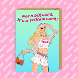 Op Willow Pill geïnspireerde verjaardagskaart | RuPaul's Drag Race | LHBT | Queer | Drag Queens | Gay-kaarten | Seizoen 14 | Trans | LGBTQ+ | Ru Paul