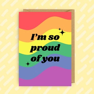 Gay Coming Out Felicitaties Kaart | LGBT-| LGBTQIA | Transgender | Homo-| Trots | Lesbisch | Biseksueel