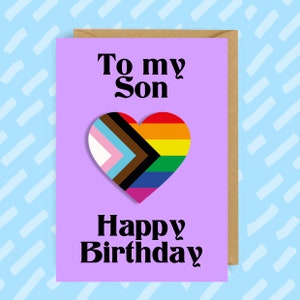 Zoon Verjaardag | LGBTQ+ | bondgenoot | homo | LGBT | Homo zoon | Trots