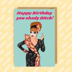 Cartão de aniversário de Bianca Del Rio | RuPaul's Drag Race | Drag Queen | LGBT | Queer | Cartões gays