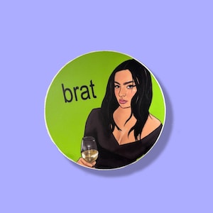 Autocollant Charli XCX | été morveux | été fille gosse | lgbtq+ | lgb | homosexuels | tic tac | musique