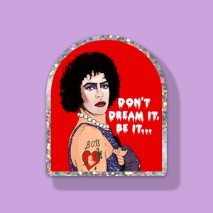 Sticker Rocky d'exposition d'images d'horreur | Dr Frank-N-Furter | LGBT | homosexuel | Fan art de la star de la télé
