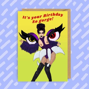 Gottmik RuPaul's Drag Race irthday-kaart | LGBTQ, Drag Queen | Homokaarten