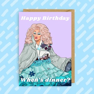 Kim Chi RuPauls Drag Race Geburtstagskarte | LGBT | Drag Queen | Gay Karten