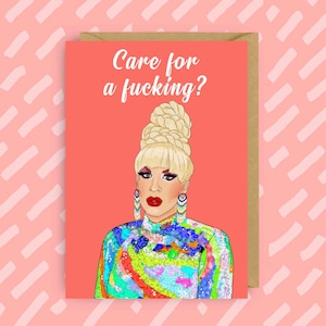RuPaul's Drag Race Katya Valentijnskaart | LGBTQ | Drag Queen | Queer | Gay Cards