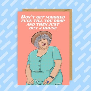 Miriam Margolyes | Verjaardagskaart | Grappig | Meme | Tiktok | Gay-kaarten | LGBTQ+ | Komedie | Televisie | Film:
