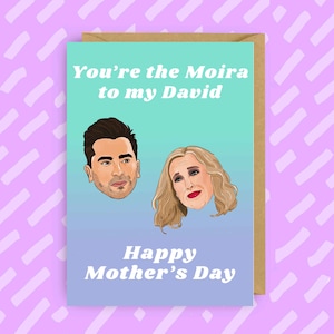 David Rose en Moira Rose Moederdagwenskaart | Queer | LHBT | Gaycard