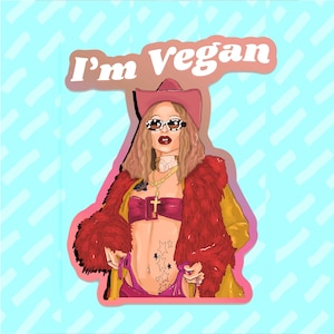 Bimini Bon-Boulash RuPaul's Drag Race HOLOGRAFISCHE sticker | LHBT | Queer | Drag Queen | Veganistisch