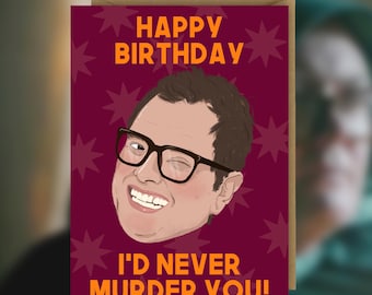 Alan Carr 'The Traitors' Fan Art Birthday Card