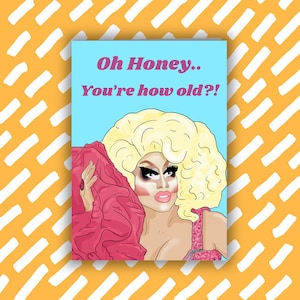 Trixie Mattel-verjaardagskaart | LHBT | Drag Queen | Queer | Gay Cards