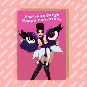 Gottmik RuPaul's Drag Race | Valentijnsdag | Drag Queen | LGBT-| Queer | Gay Cards |  Non-binair
