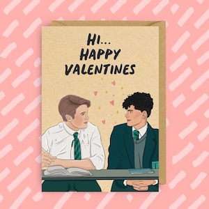 Carte de Saint-Valentin à couper le souffle | LGBT | homosexuel | Cartes Gay | Charlie printemps | Nick Nelson | Série télé gay