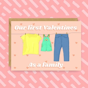 Our first Valentines as a family | Valentines Card | LGBT | Queer | Gay Cards