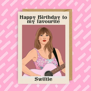 Taylor Swift-verjaardagskaart – Eras Tour-groet voor Swiftie-fan, popmuziekkaart, cadeau beste vriend