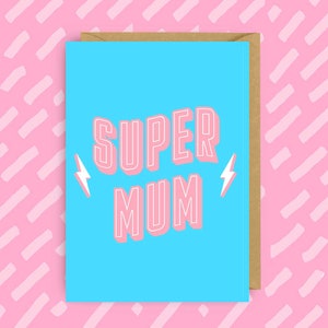 Super Mum | Tarjeta del Día de la Madre | Queer | LGBT | Tarjetas Gay