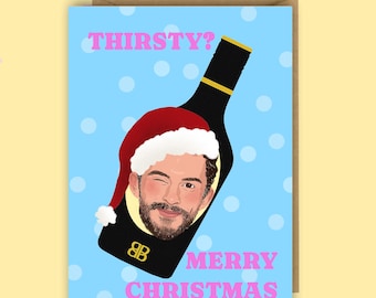 Funny Jonathan Bailey Christmas Card, Wicked, Bridgerton