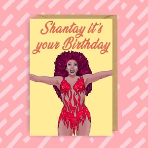RuPaul Drag Race "Shantay it's your Birthday" Wenskaart