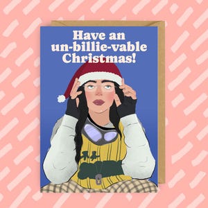 Billie Eilish-kerstkaart | Merchandise | Popster | Popmuziek | Chihiro | Raak me hard en zacht