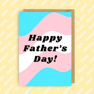 Biglietto d'auguri per la festa del papà per papà trans / LGBT / LGBTQIA / Transgender / Transessuale / Orgoglio /