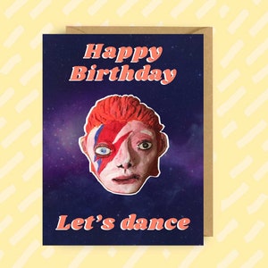 David Bowie a inspiré la carte d’anniversaire | Culture populaire | Années 80 | Icône Pop | Star Man | Ziggy Stardust | Rock and roll
