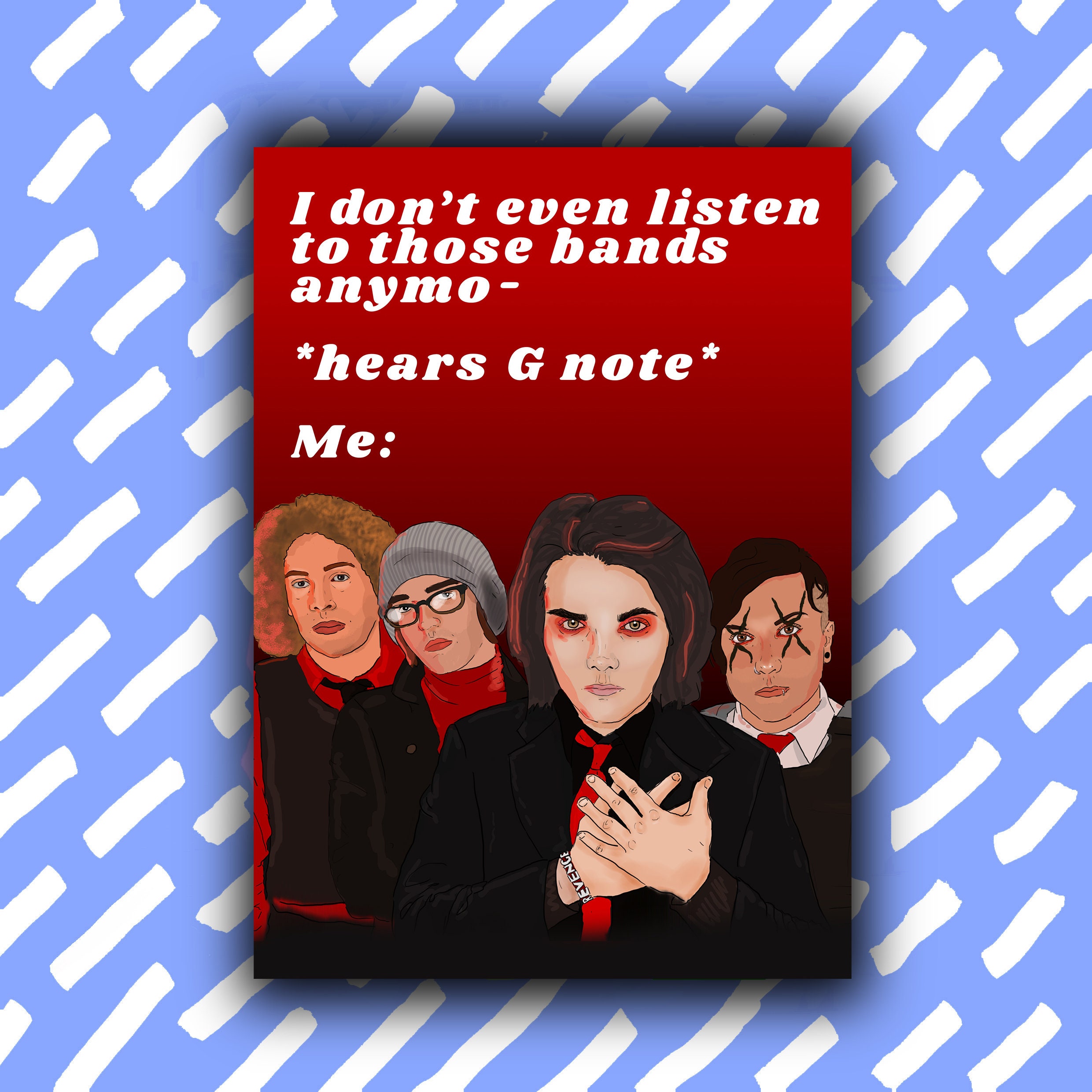 My Chemical Romance Birthday card Emo Millennial Rock | Etsy