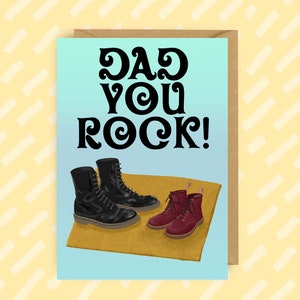Fête des pères | Papa | Anniversaire de papa | Cartes pour lui | Alternative | Musique rock | Doc Martens