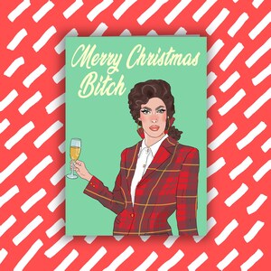 Carte de Noël Gigi Goode | RuPaul’s Drag Race | LGBTQ | Drag Queen | Gay | Drôle de carte