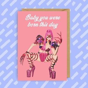 Lady Gaga Birthday card | Gay Pop Icons | LGBT | Pop Culture | Funny Greeting Cards | Chromatica