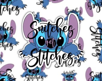 Snitches Get Stitches Sticker