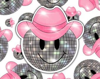 Disco Cowgirl HOLOGRAPHIC Sticker