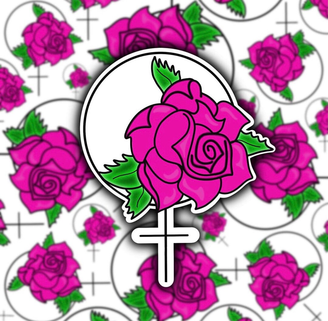 CLEAR Female Gender Symbol Sticker - Etsy