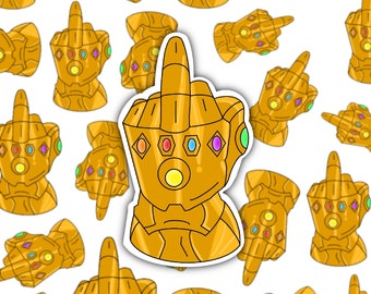 Infinity Gauntlet HOLOGRAPHIC Sticker
