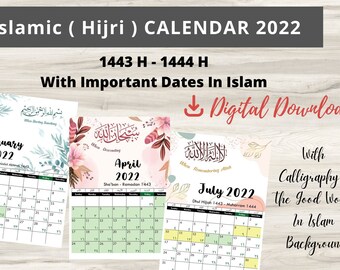 Hijri Calendar 2022 For Sale