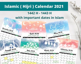 Islamischer Kalender Etsy islamischer kalender 2021 kaufen