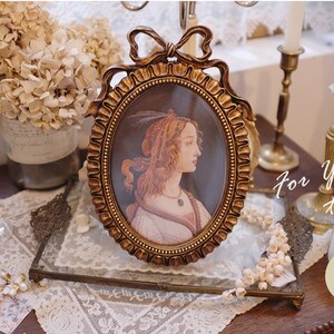 Baroque frame round rococo golden retro vintage home decor classical resin victorian