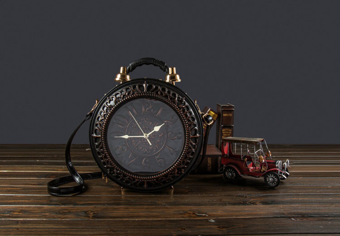 Alice im Wunderland Handtasche Uhr Tasche Vintage Retro Etsy