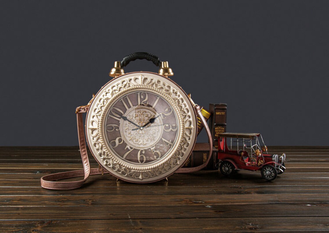 Alice im Wunderland Handtasche Uhr Tasche Vintage Retro Etsy