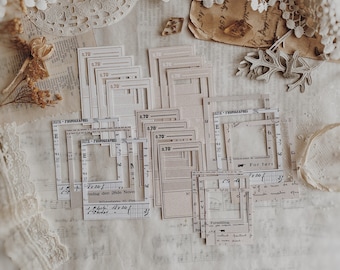 Cut Outs | Frames | Journaling | Paper Crafts | Scrapbooking | Junk Journal Supplies | Set 20 pieces