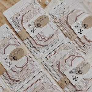 Efemere bundel | Dagboeklabels | Decoratielabels | Tijdelijke verschijnselen | Papiersnoepjes | Dagboek Ephemera-pakket | 20 stuks