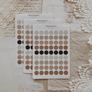 Adesivi - cerchio / punti / tinta unita / set 63 pezzi