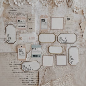 Ritagli / Etichette / Biglietti / Etichette per diario / Etichette per indirizzo / Posta ordinaria / Ritagli per planner / Biglietti per diario / Colori pastello
